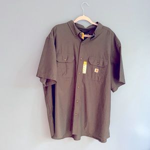 Carhartt Men’s Loose Fit Midweight Chambray Short Sleeve Shirt